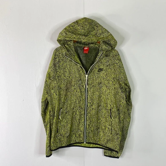 Nike Jackets Coats Nike Glow In The Dark Zebra Stripe Hooded